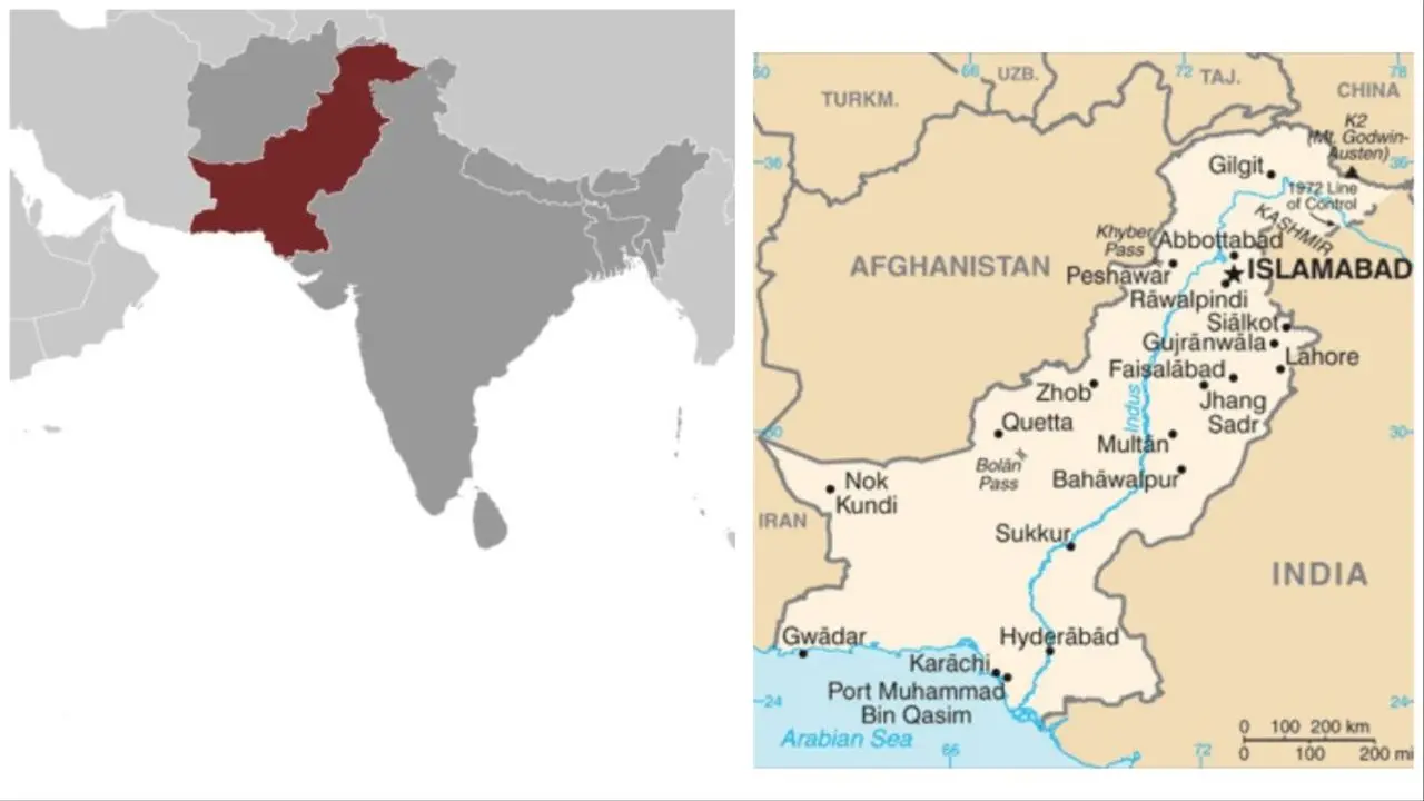 Map of Pakistan